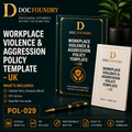 Workplace Violence & Aggression Policy Template – UK