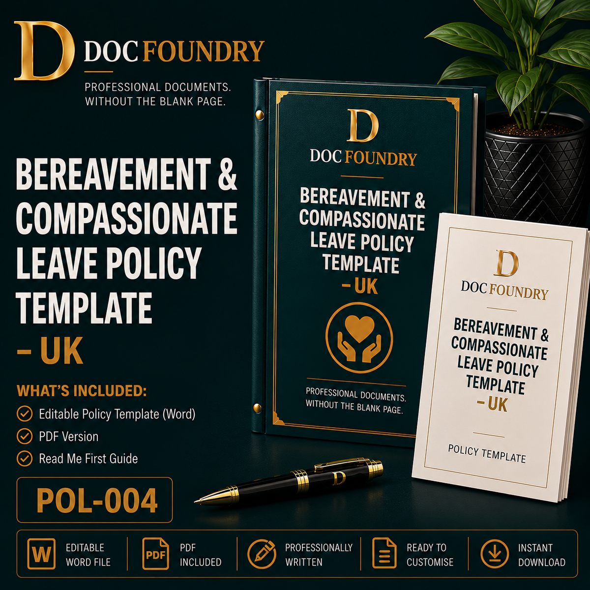 Bereavement & Compassionate Leave Policy Template – UK
