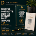 Business Continuity & Disaster Recovery Policy Template – UK