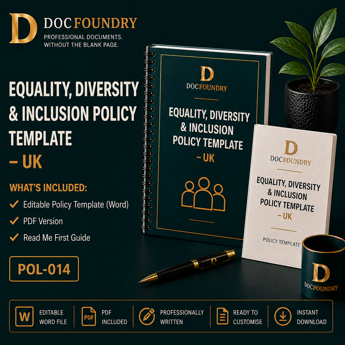 Equality, Diversity & Inclusion Policy Template – UK