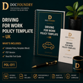 Driving for Work Policy Template – UK