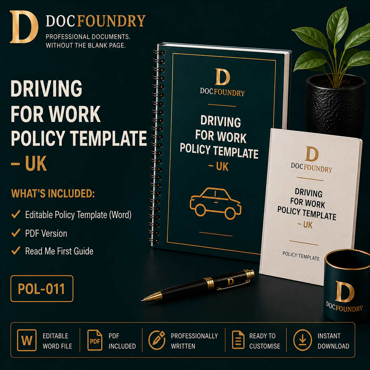 Driving for Work Policy Template – UK