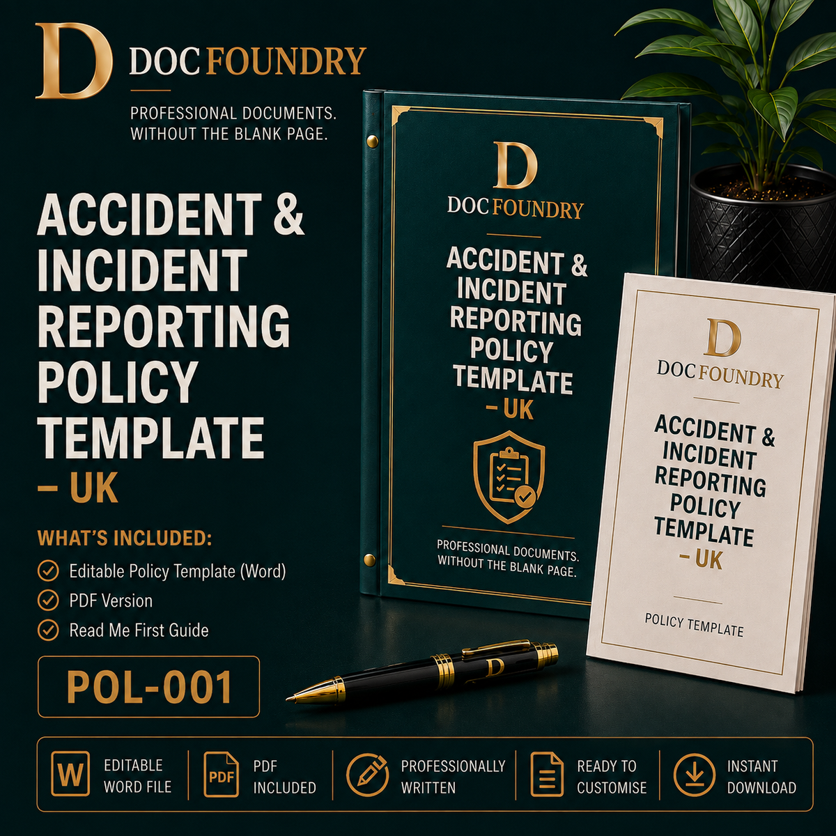 Accident & Incident Reporting Policy Template – UK