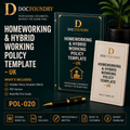 Homeworking & Hybrid Working Policy Template – UK