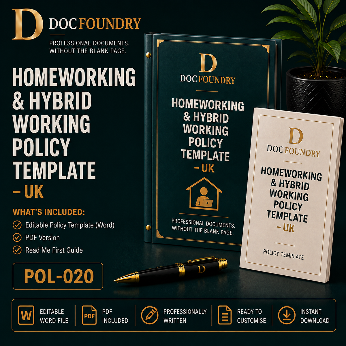 Homeworking & Hybrid Working Policy Template – UK