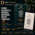 Cyber Security & Incident Response Policy Template – UK