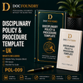 Disciplinary Policy & Procedure Template – UK