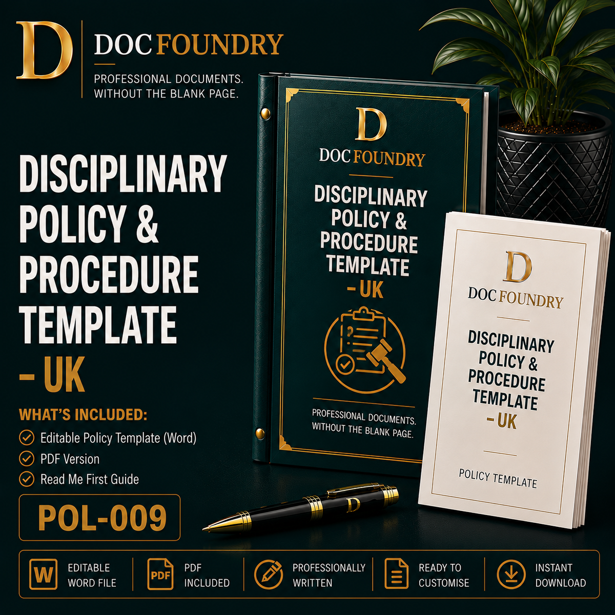 Disciplinary Policy & Procedure Template – UK